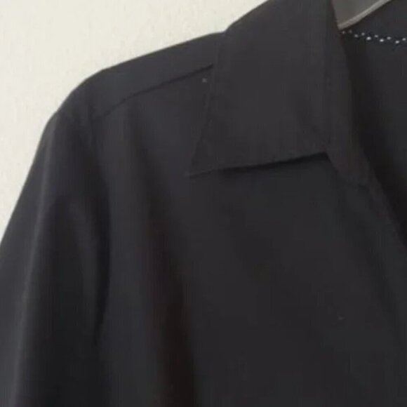 NEW! Lee Riders black woman  buttondown shirt SizeXL office  business casual top - Picture 2 of 9